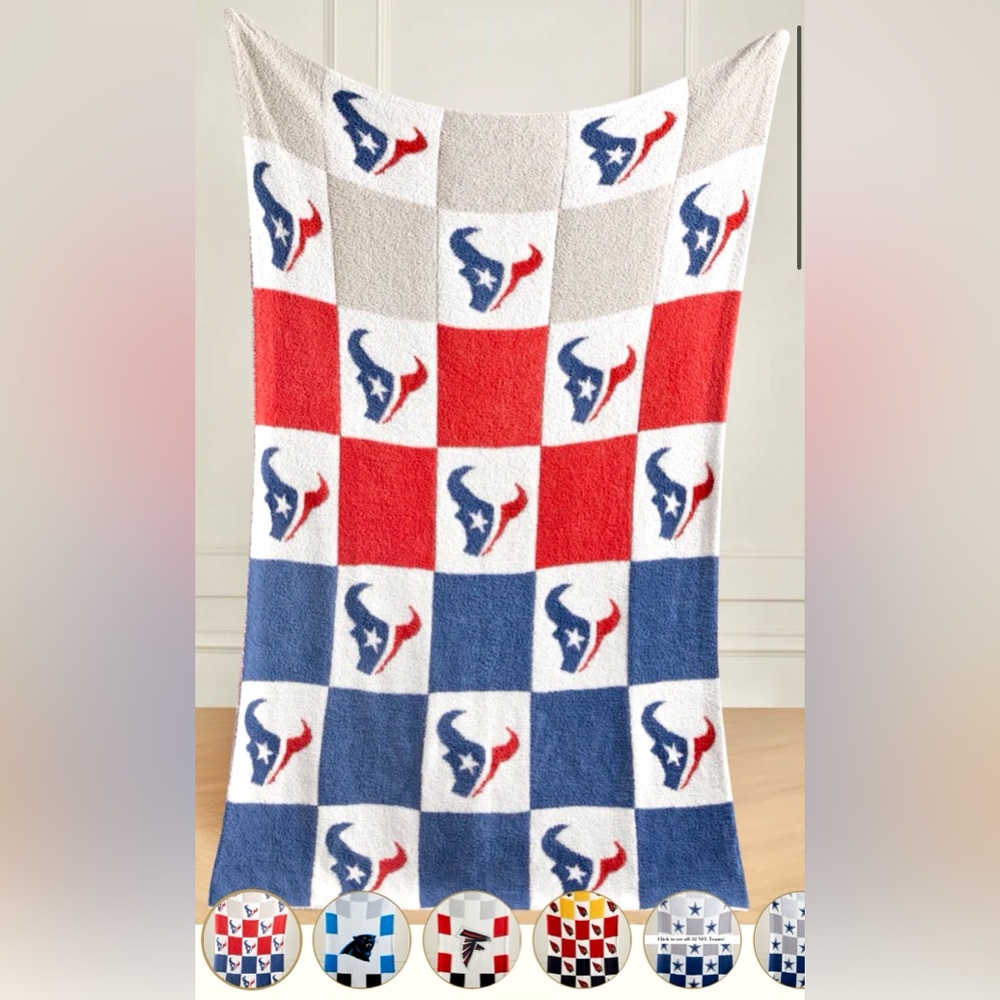 NWT NFL HOUSTON TEXANS the Styled Collection Blanket